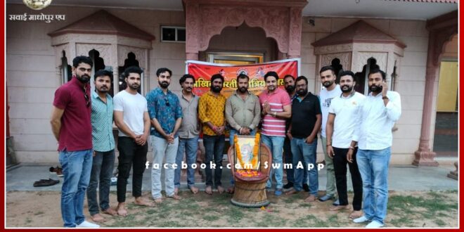 Wreaths were paid on the statue of Maharana Pratap in sawai madhopur