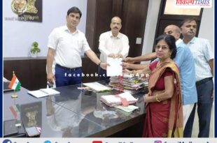 20 lakhs presented in Chief Minister's Public Partnership Scheme in sawai madhopur