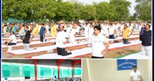8th International Yoga Day celebrated in sawai madhopur