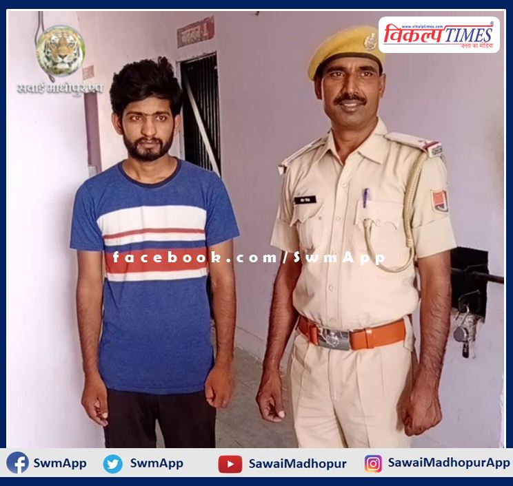 Accused of robbery from truck driver arrested on Lalsot-Kota highway