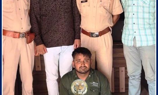 Arrested absconding accused of firing at toll plaza in batoda sawai madhopur