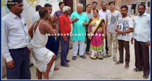 BJP District President Bharatlal Mathuria took stock of water problems in the wards in sawai madhopur