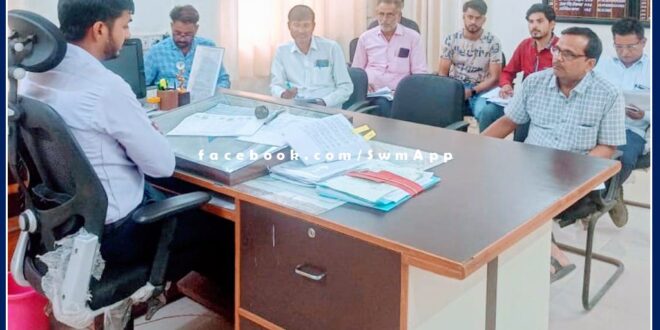 CEO abhishek khanna reviewed the progress of PM Awas Yojana in sawai madhopur
