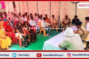 CLG and peace committee members meeting held in khandar sawai madhopur