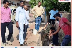 City Council Chairman inspected the cleaning works in sawai madhopur