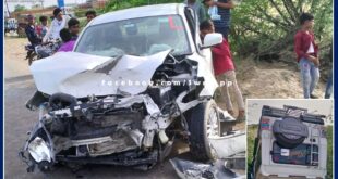 Fierce collision between Bolero jeep and car in sawai madhopur