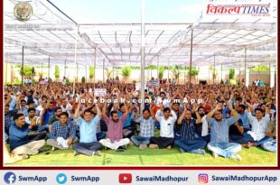 Junior Engineers strike continues in jaipur rajasthan