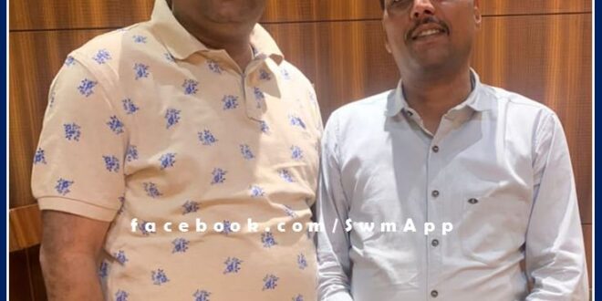Kapil Bansal held organizational discussion with the youth state president of Vaish Samaj