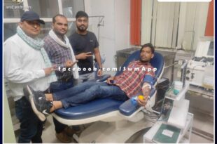 Netram Meena saved the life of a young man by donating SDP for the 11th time in jaipur rajasthan