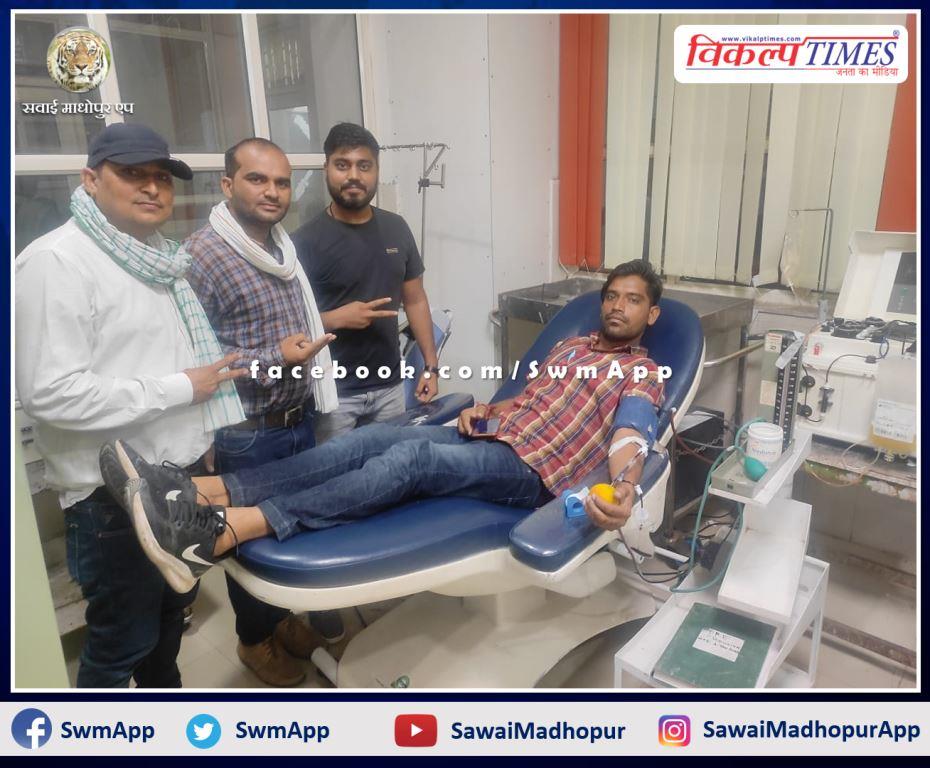 Netram Meena saved the life of a young man by donating SDP for the 11th time in jaipur rajasthan