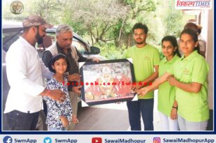 Pathik lok seva samiti welcomed the head of the forest department in sawai madhopur