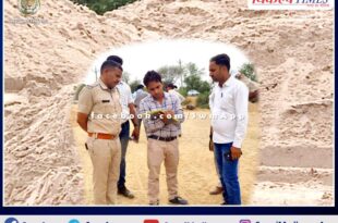 Police seized gravel stock in sawai madhopur