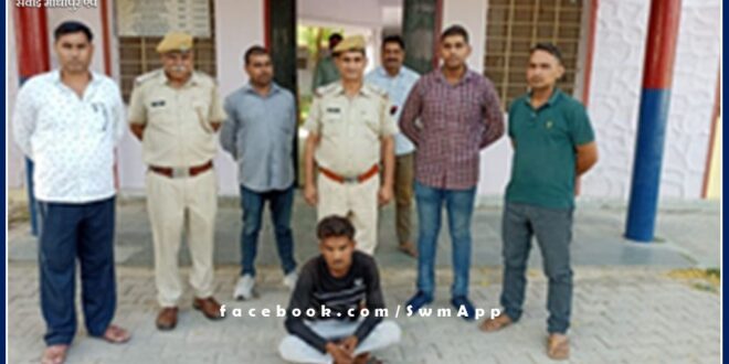 The accused, who was absconding for a year in the gangrape case, arrested in sawai madhopur