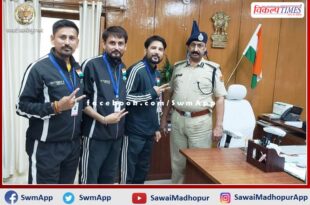 Tricolor hoisting team on Mount Everest reached Sawai Madhopur