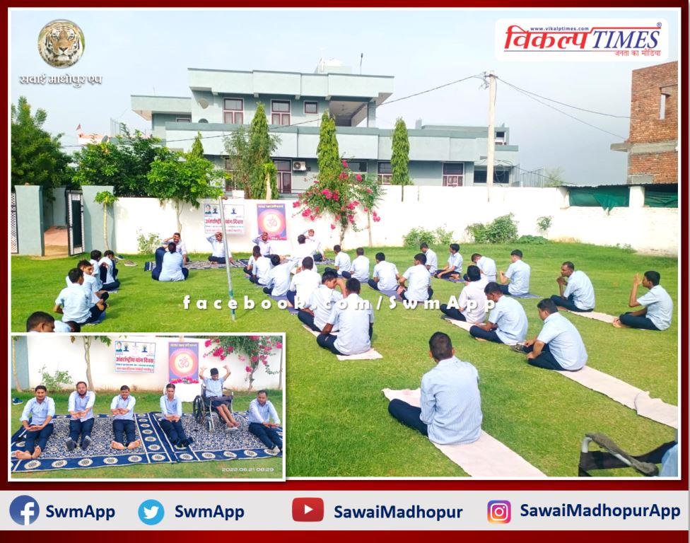 Yash Foundation celebrated 8th International Yoga Day in sawai madhopur