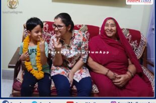 daughter of the district flutters flag of success in sawai madhopur