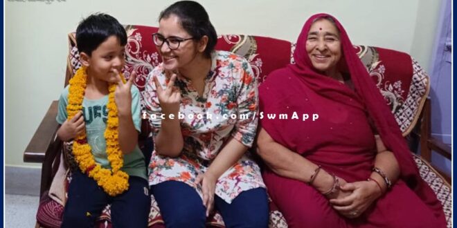 daughter of the district flutters flag of success in sawai madhopur