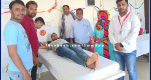 111 units of blood collected in blood donation camp in malarna dungar