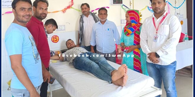 111 units of blood collected in blood donation camp in malarna dungar