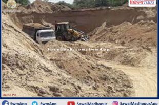 Black business of illegal gravel continues across the sawai madhopur