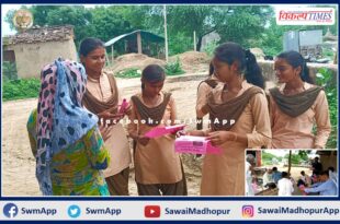 Child line team raising awareness of child protection rights in sawai madhopur