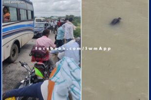 Dead body of unknown youth found floating in Banas river