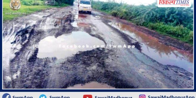 Roads connecting Ghushmeshwar city turned into potholes
