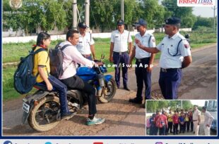 Traffic police launched investigation campaign in sawai madhopur