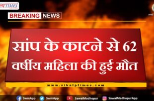 62 year old woman dies due to snake bite in bamanwas