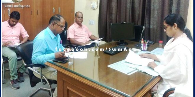 A meeting was organized to organize various competitions among the children in sawai madhopur