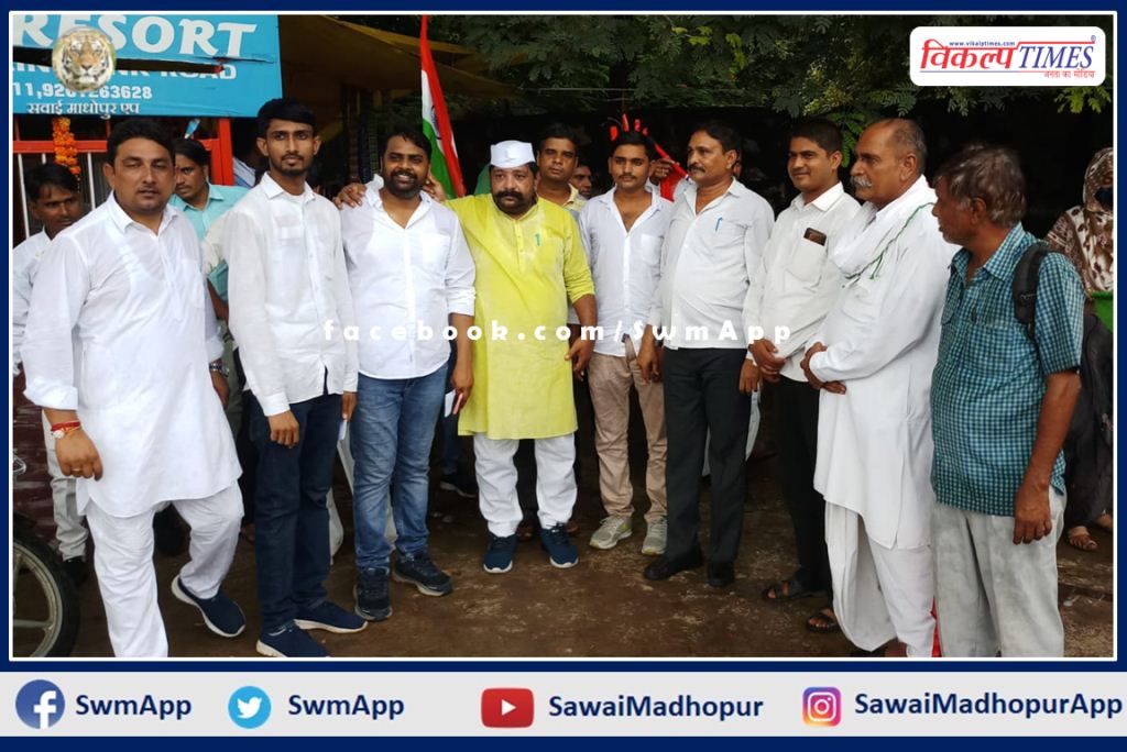 Azadi Gaurav Yatra Welcome to reaching Sawai Madhopur