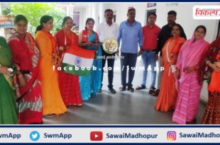 BJP Mahila Morcha tied the security thread to the policemen