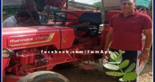 Bonli police station seized a tractor-trolley filled with illegal gravel in khirni sawai madhopur