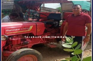 Bonli police station seized a tractor-trolley filled with illegal gravel in khirni sawai madhopur