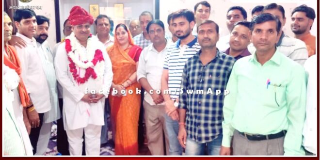 Chairman of Vipra Welfare Board Mahesh Sharma on Sawai Madhopur tour
