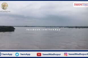 Chambal river near danger mark