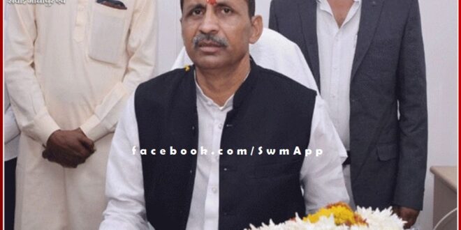 District in-charge minister Bhajan Lal Jatav on Sawai Madhopur tour