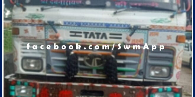 Illegal gravel-filled overload dumper seized in khandar