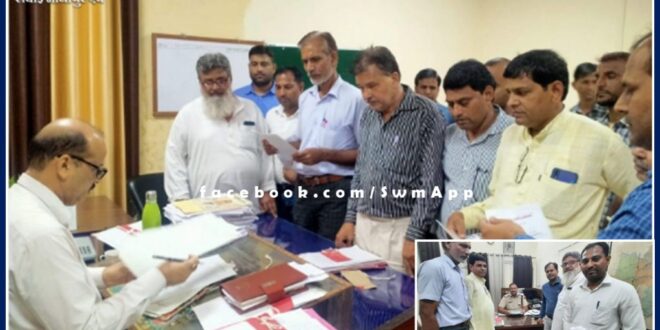 Memorandum submitted demanding the arrest of the culprits who beat up the teacher accusing him of molestation