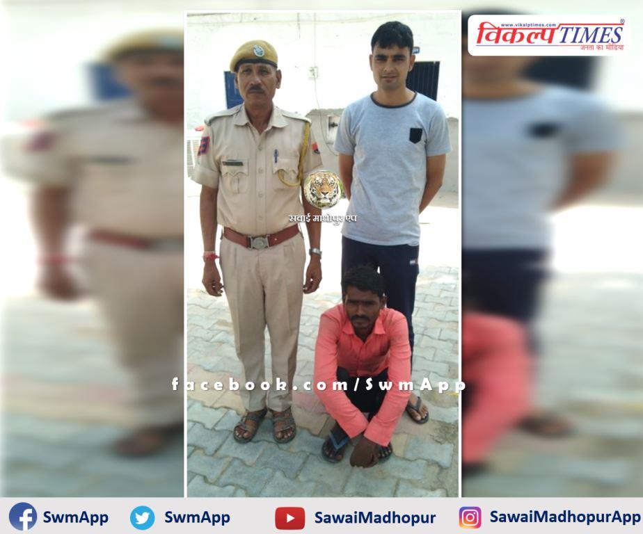 Police arrested youth with stolen motorcycle in sawai madhopur