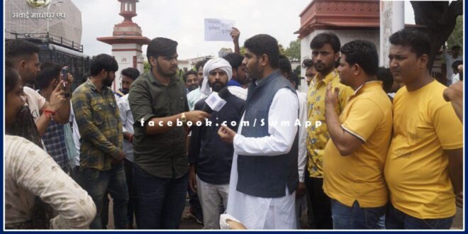 Popular Front supported the ongoing protest for Indra Meghwal in Rajasthan University Jaipur