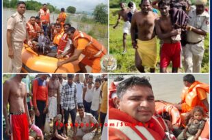 Rescue operation continues in Chambal river by NDRF and police administration Khandar