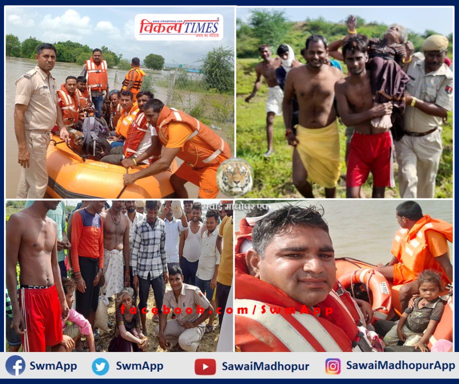 Rescue operation continues in Chambal river by NDRF and police administration Khandar