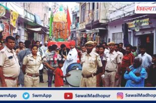Taziye out on the occasion of Muharram in sawai madhopur