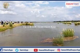 Teenager dies due to drowning in Maheshra Banas river Sawai madhopur