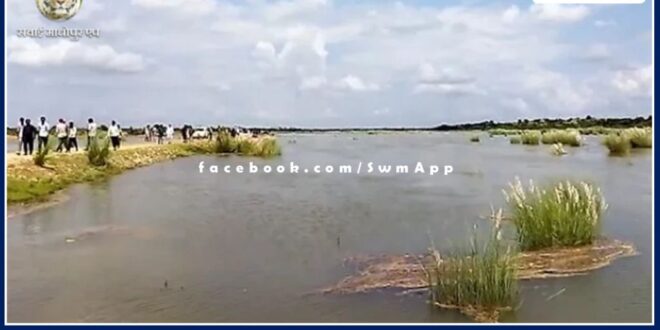 Teenager dies due to drowning in Maheshra Banas river Sawai madhopur
