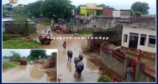 The condition of the main road in Gogor is bad, people upset