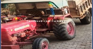 Two tractor trolleys seized while transporting illegal gravel in malarna Dungar