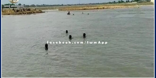 Youth dies due to drowning in Bharja Banas river anicut in sawai madhopur