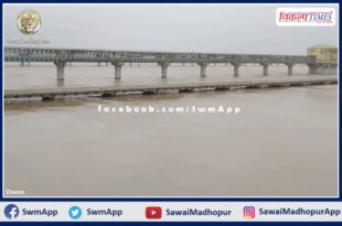 chambal river is above the danger mark in kota